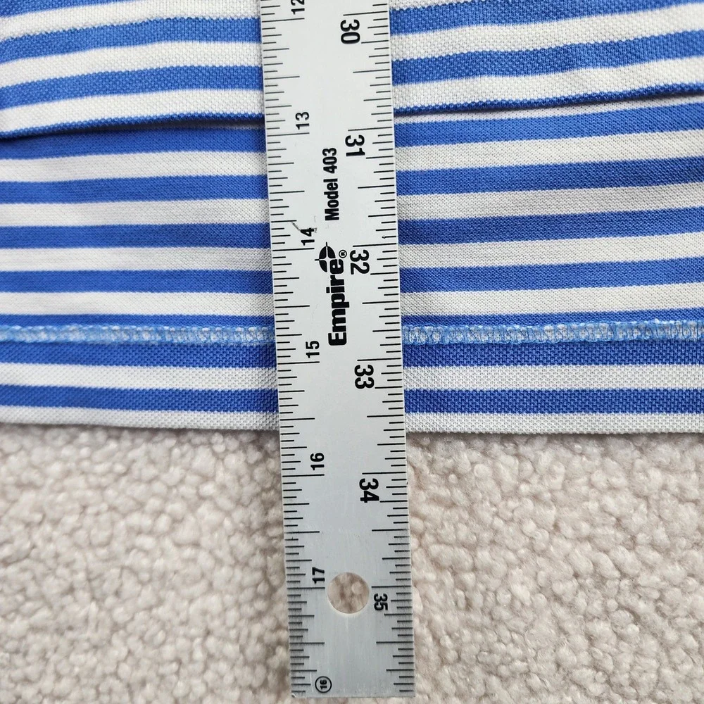 Polo Golf Ralph Lauren Blue White Polo Shirt Ocean Hammock Golf Club Mens XXL‎
